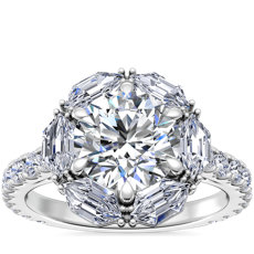 NEW Bella Vaughan Hila Diamond Halo Engagement Ring in Platinum